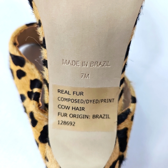 Leopard Print Stiletto Heel with Clear Strap - Picture 9 of 10